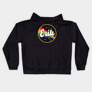 Erik // Rainbow In Space Vintage Style Kids Hoodie